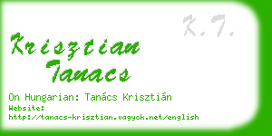 krisztian tanacs business card
