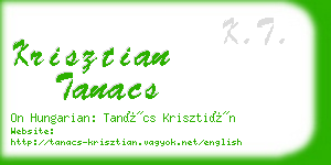 krisztian tanacs business card